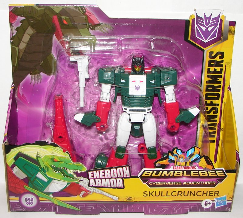 Transformers Bumblebee Cyberverse Adventures Skullcruncher Figura Ultra Class 17cm Con Armatura Energon | Transformers Bumblebee Cyberverse Adventures Skullcruncher Ultra Class 17cm Figure With Energon Armor